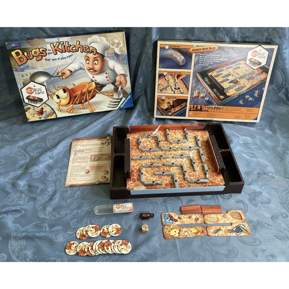 Ravensburger 22261 Bugs In The Kitchen Board Game w/Hex Bug Nano